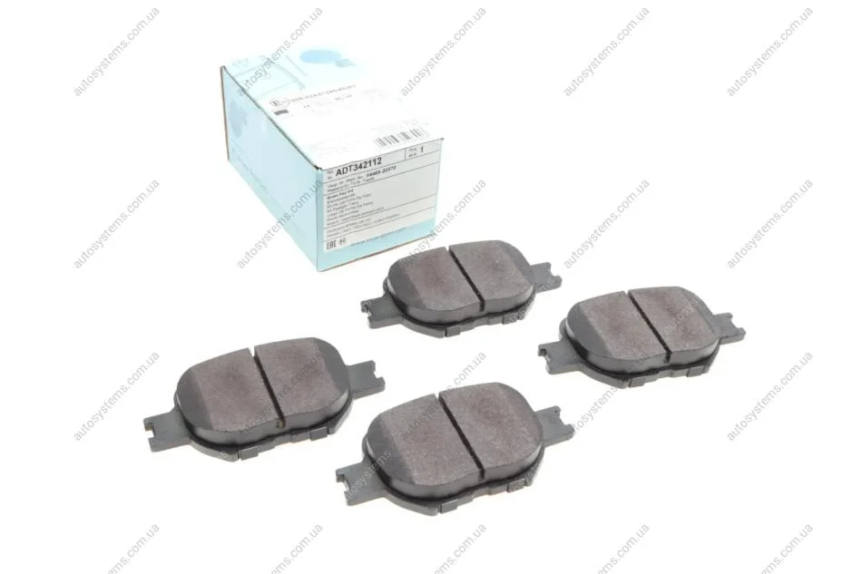 Колодки гальмівні (передні) Toyota Corolla 01-07/Matrix 02-04/Celica 99-05 Blue-print ADT342112 (фото 1)
