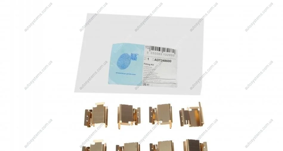 Планка супорта прижимна (к-кт) Honda CR-V 2.0/2.2 16V 06- Blue-print ADT348600 (фото 1)