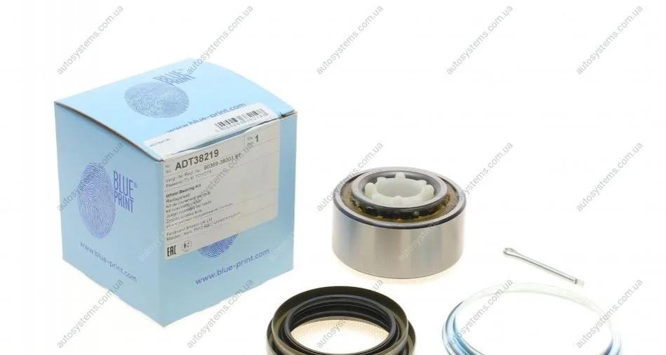 Підшипник маточини (передньої) Toyota Carina/Corolla/Rav4 83-02 (33x74x38) (к-кт) Blue-print ADT38219 (фото 1)