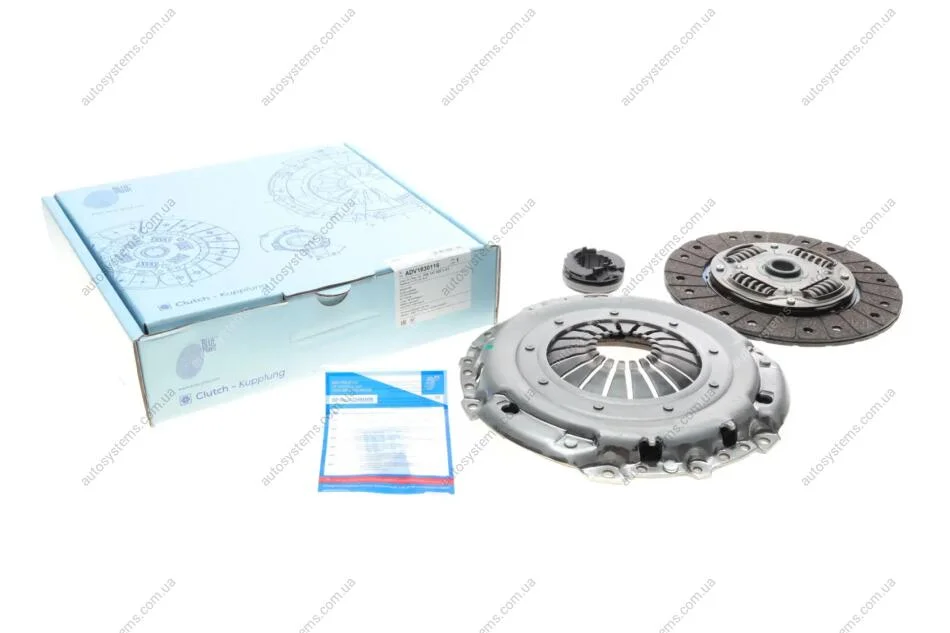 Комплект зчеплення VW Caddy 1.9TDI 03-12 (55kw) (+вижимний) (d=229mm) Blue-print ADV1830116 (фото 1)