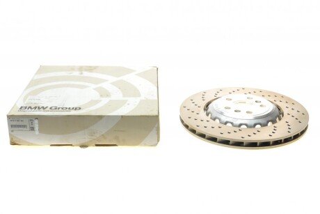 Диск гальмівний (задній) M5 (G30/F90) 17- (380x28) (L) (перф.) BMW 34217991103