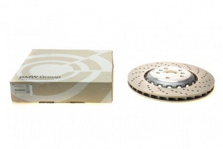 Диск гальмівний (задній) M5 (G30/F90) 17- (380x28) (R) (перф.) BMW 34217991104