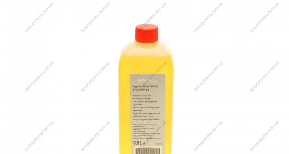 Масло трансмиссионное Hypoid Axle Oil G1 75W-85, 0,5л. BMW 83222295532 (фото 1)