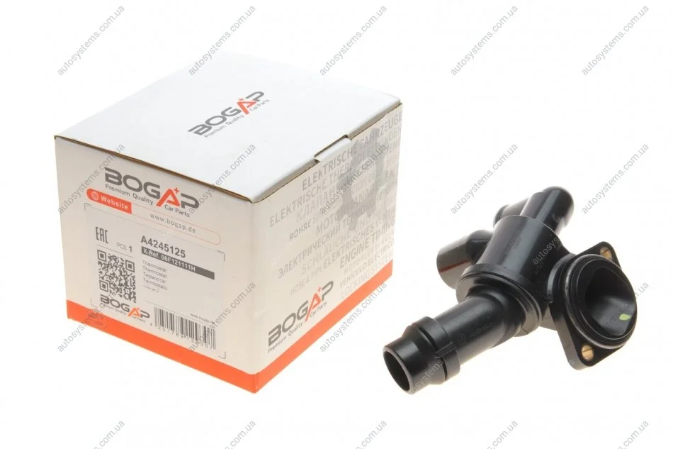 Термостат VW Golf/Audi A1/A3/A5 2.0/3.2 06- BOGAP A4245125 (фото 1)