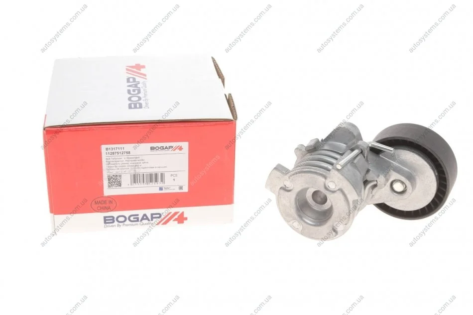 Натяжник ременя генератора BMW 3/5/7/X5 1.6/2.0/2.5/2.8/3.0 95-, M43/M52/M54 BOGAP B1317111 (фото 1)