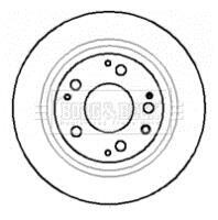 Тормозной диск задний невентилируемый BORG & BECK BBD4091