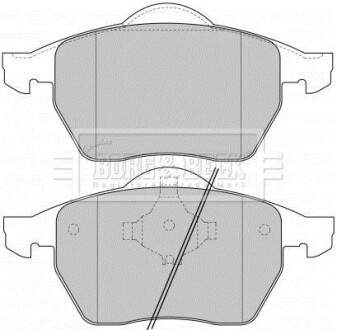 Тормозные колодки дисковые, комплект BORG & BECK BBP1645
