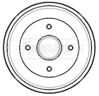 Тормозной барабан задний BORG & BECK BBR7138