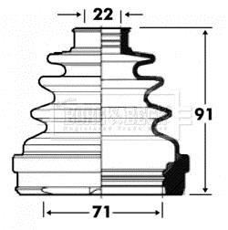 Пыльник ШРУСа BORG & BECK BCB2853