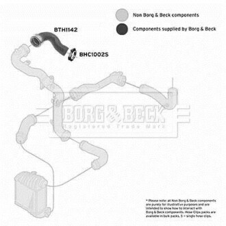 Патрубок интеркулера BORG & BECK BTH1142