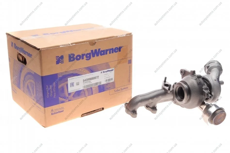 Турбіна VW Caddy III 1.9TDI (55kW/77KW) 03-10 (BLS) BorgWarner 5439 988 0072 (фото 1)