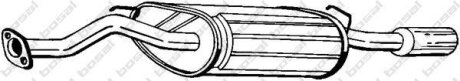 Глушитель, задняя часть BOSAL 115-329