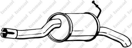 Глушитель, задняя часть BOSAL 154-175