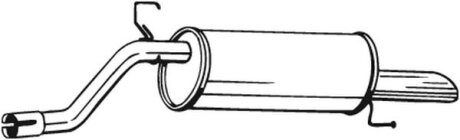 Глушитель, задняя часть BOSAL 185-313