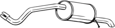 Глушитель, задняя часть BOSAL 220-005