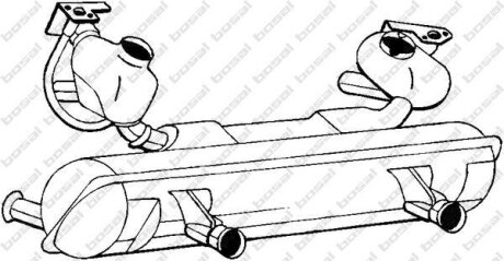 Глушитель, задняя часть BOSAL 233-867