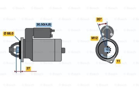 Стартер BOSCH 0 001 108 445