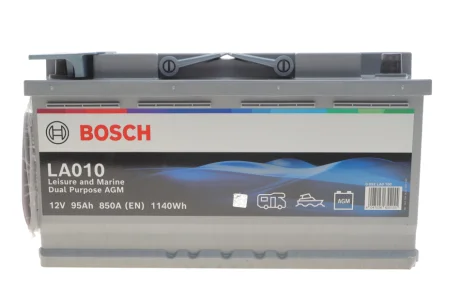 Акумуляторна батарея 95Ah/850A (353x175x190/+R/B13) (Dual Purpose AGM) BOSCH 0 092 LA0 100