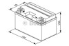Акумуляторная батарея 11Ah/150A (150x88x105/+L/B0) (AGM) (мото) замінено на 0986FA1180 BOSCH 0 092 M60 160 (фото 7)