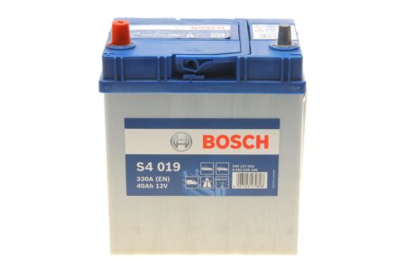 Акумуляторна батарея 40Ah/330A (187x127x227/+L/B00) Азія BOSCH 0 092 S40 190