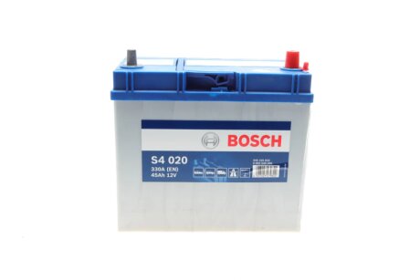 Акумуляторна батарея 45Ah/330A (238x129x227/+R/B00) Азія BOSCH 0 092 S40 200