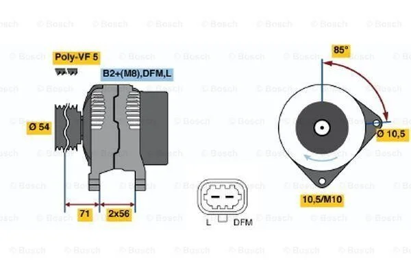 Генератор BOSCH 0 124 425 060 (фото 1)