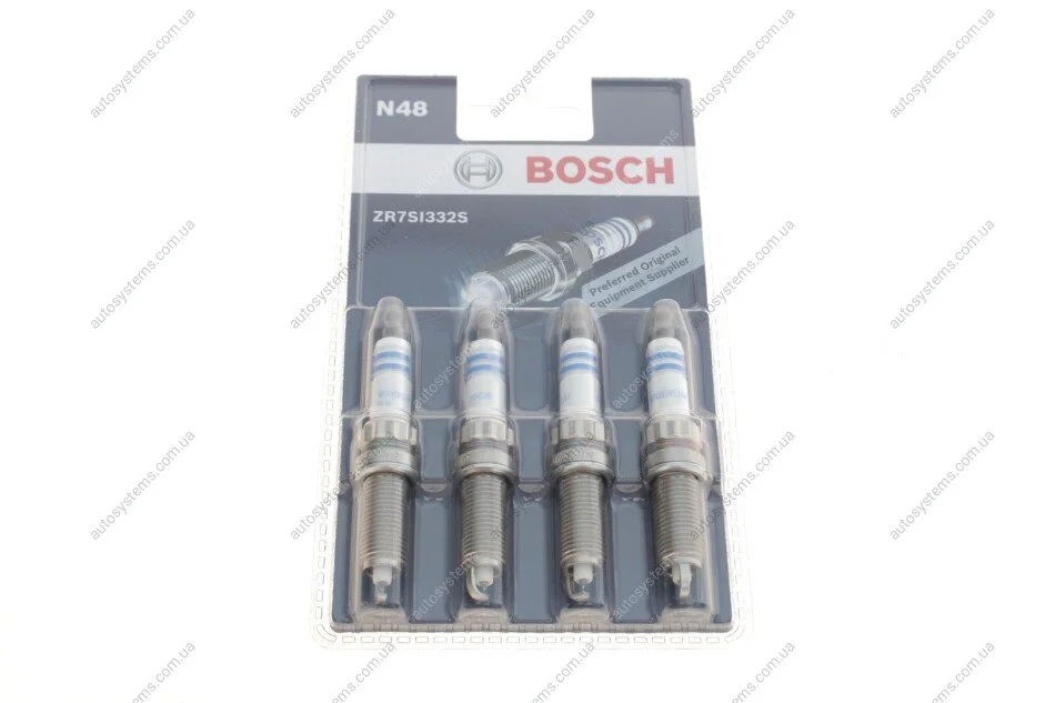 Свічка запалювання (к-кт 4шт) Citroen С3.С4/Peugeot 207/208 1.4/1.6i 07-/Mini 1.6 (N14/N18) 06-14 BOSCH 0 242 135 812 (фото 1)