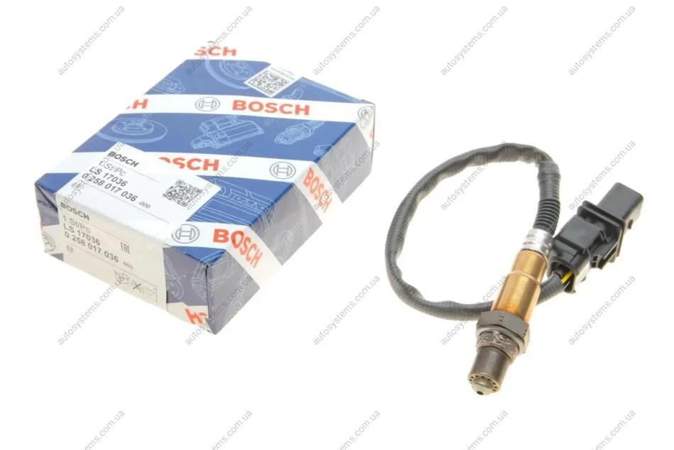 Лямбда зонд BMW 3 (E90)/5 (E60) 04-11 (N52) BOSCH 0 258 017 036 (фото 1)