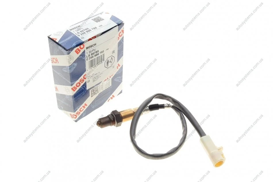 Лямбда зонд Ford C-Max/Fiesta/Focus/Mondeo 1.0-2.0 05- BOSCH 0 258 986 785 (фото 1)