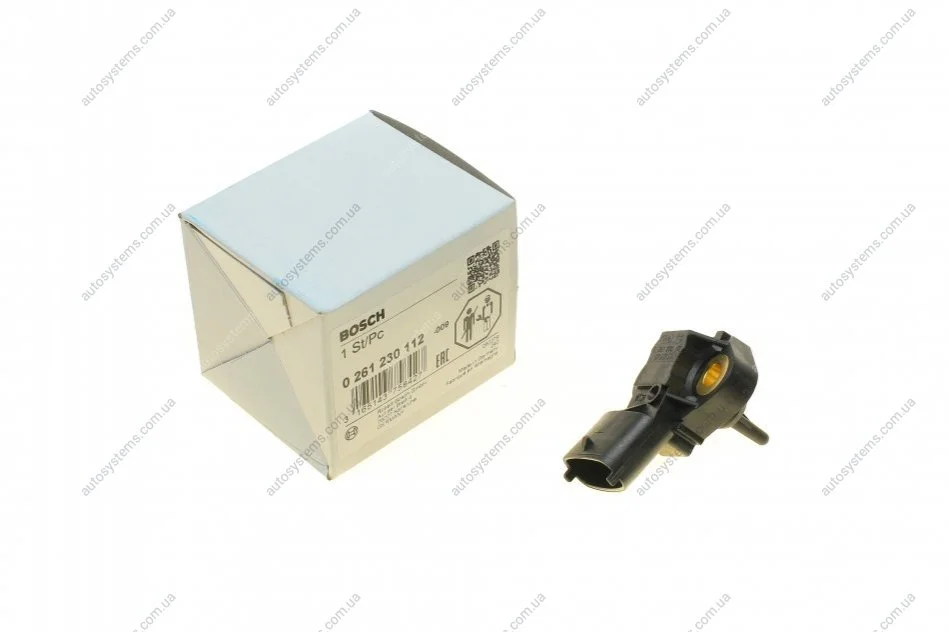 Датчик тиску у впускному колекторі CADILLAC BLS OPEL SIGNUM, VECTRA C, VECTRA C GTS SAAB 9-3 GAZ SADKO 2.8/4.8D 01.97- BOSCH 0 261 230 112 (фото 1)