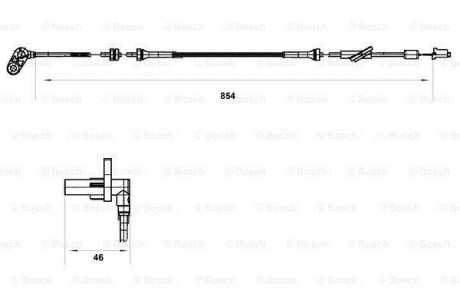 Датчик АБС BOSCH 0 265 007 553