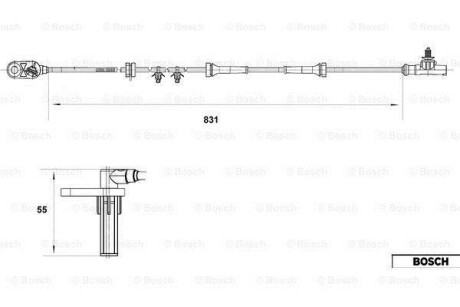 Датчик АБС BOSCH 0 265 007 559