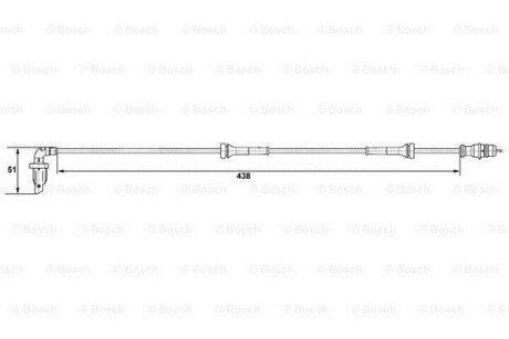 Датчик АБС BOSCH 0 265 007 583