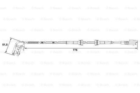 Датчик АБС BOSCH 0 265 007 780