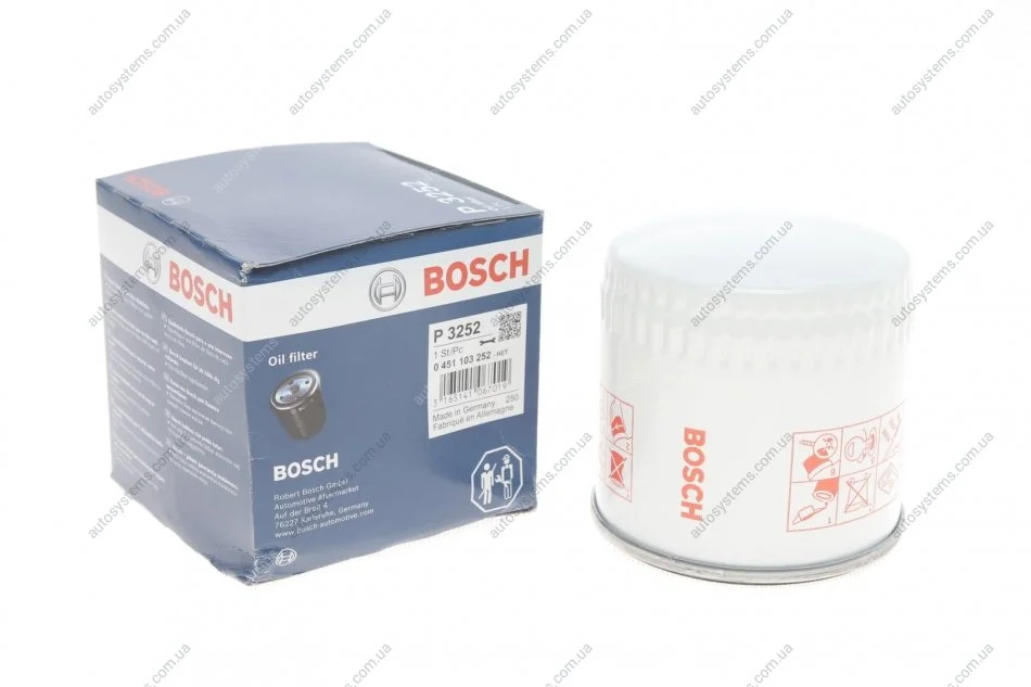 Фильтр масляний BOSCH 0 451 103 252 (фото 1)