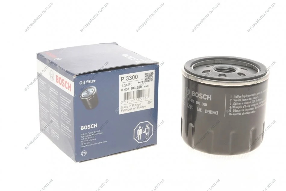 Фильтр масляний BOSCH 0 451 103 300 (фото 1)