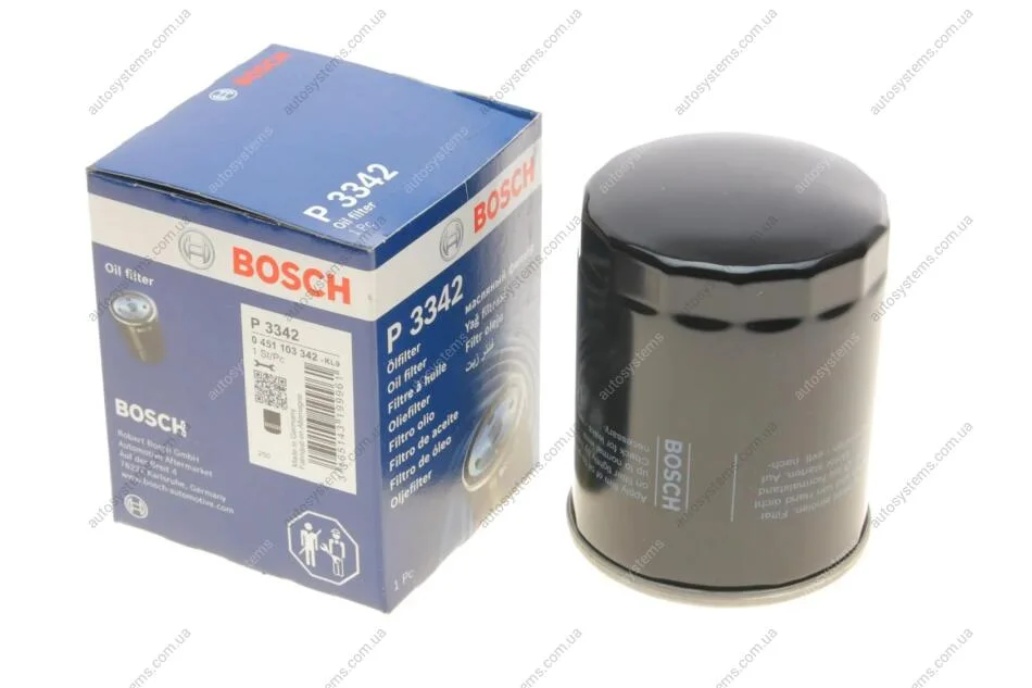 Фільтр масляний Land Rover Defender/Discovery 2.5Td5 98-16 BOSCH 0 451 103 342 (фото 1)