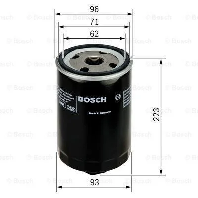 Масляный фильтр BOSCH 0 451 104 015 (фото 1)