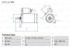 Стартер BOSCH 0 986 013 050 (фото 1)