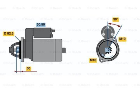 Стартер BOSCH 0 986 013 390