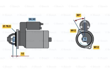 Стартер BOSCH 0 986 014 940