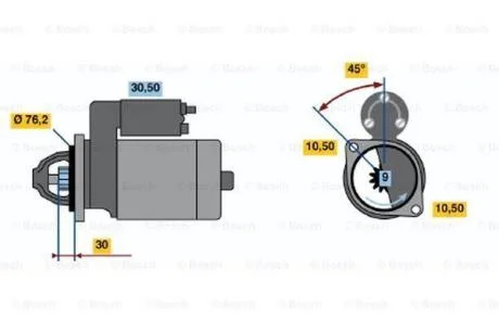Стартер BOSCH 0 986 015 701
