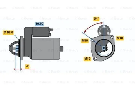 Стартер BOSCH 0 986 016 120