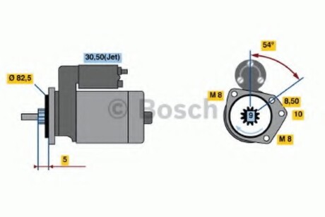 Стартер BOSCH 0 986 016 800