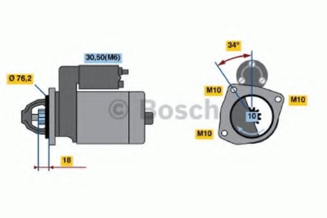 Стартер BOSCH 0 986 020 900