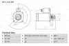 Стартер BOSCH 0 986 021 190 (фото 1)