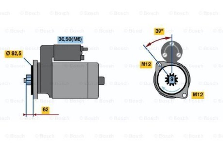 Стартер BOSCH 0 986 022 460