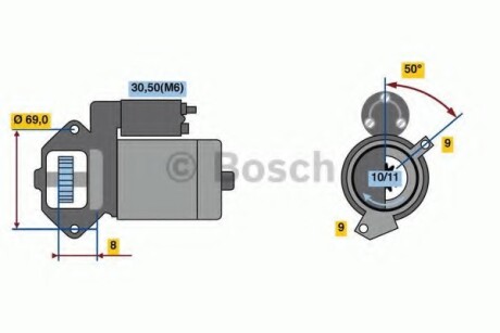 Стартер BOSCH 0 986 022 670