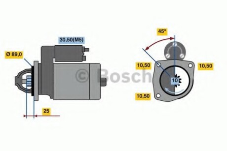 Стартер BOSCH 0 986 022 990