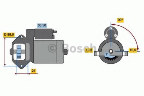 Стартер BOSCH 0 986 023 610